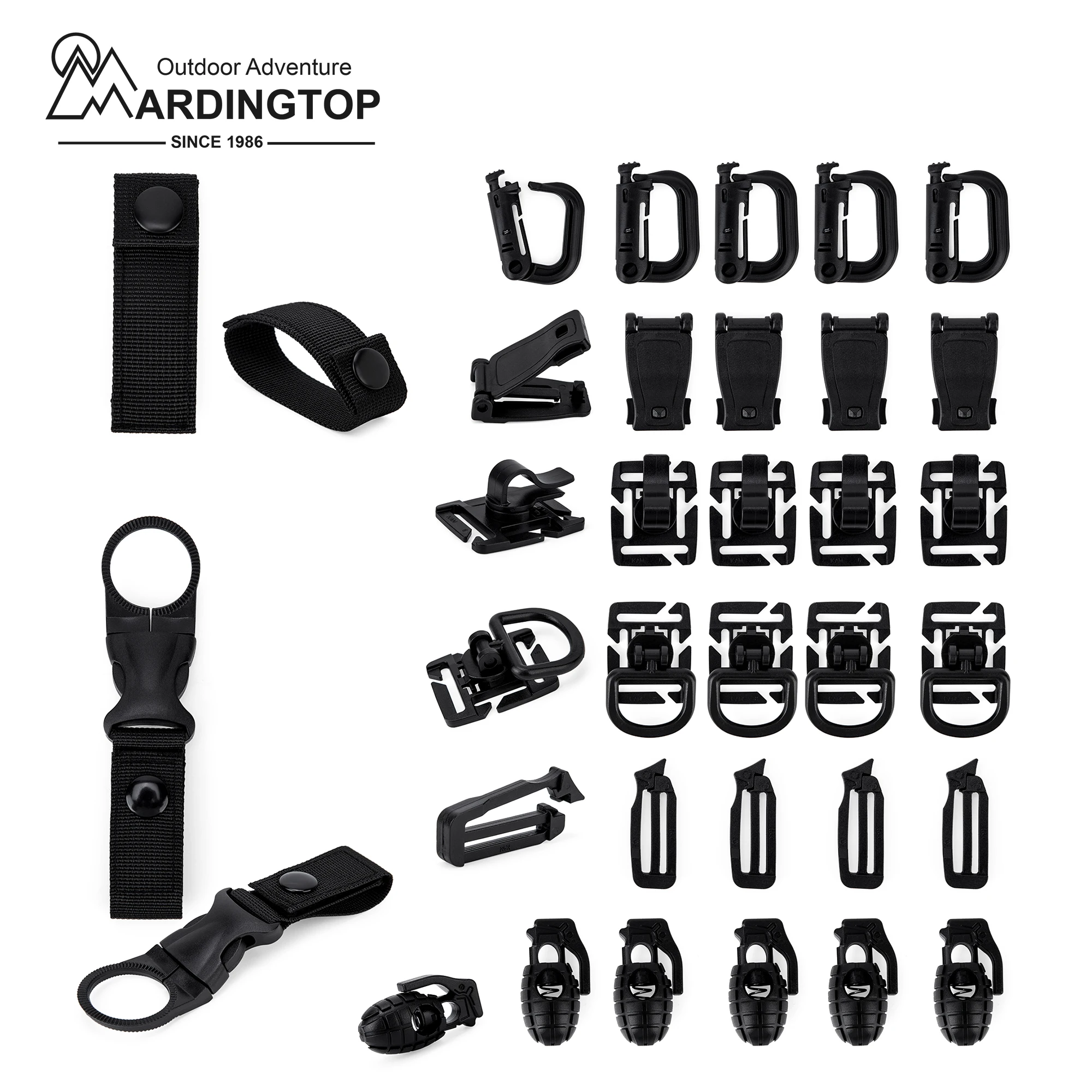 Top Trends: MARDINGTOP 35-Pcs MOLLE Accessories Clips Kit For Attaching Gear With MOLLE System Increase Capacity And Versatility Of Backpack Shoppable Styles