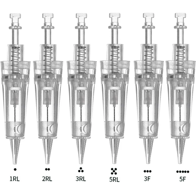 Top Trends: 10pcs Disposable Cartridge Needle Tattoo Snap Button Microneedling Derma Snap Needle For Permanent Makeup Needle Eyebrow Lip Shoppable Styles