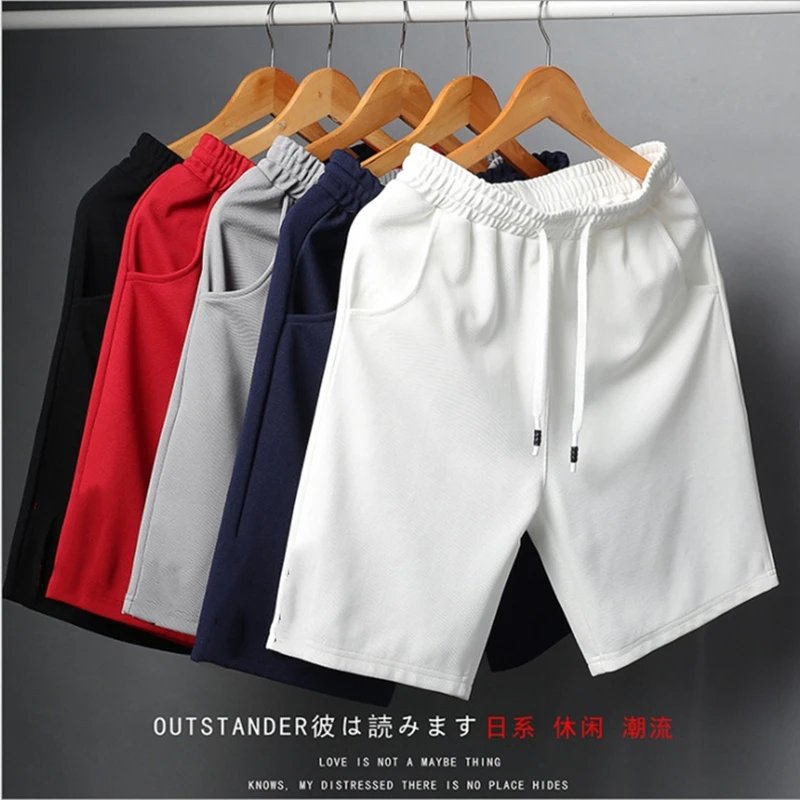 Top Trends: 2022 White Shorts Men Japanese Style Polyester Running Sport Shorts For Men Casual Summer Elastic Waist Solid Shorts Clothing Shoppable Styles