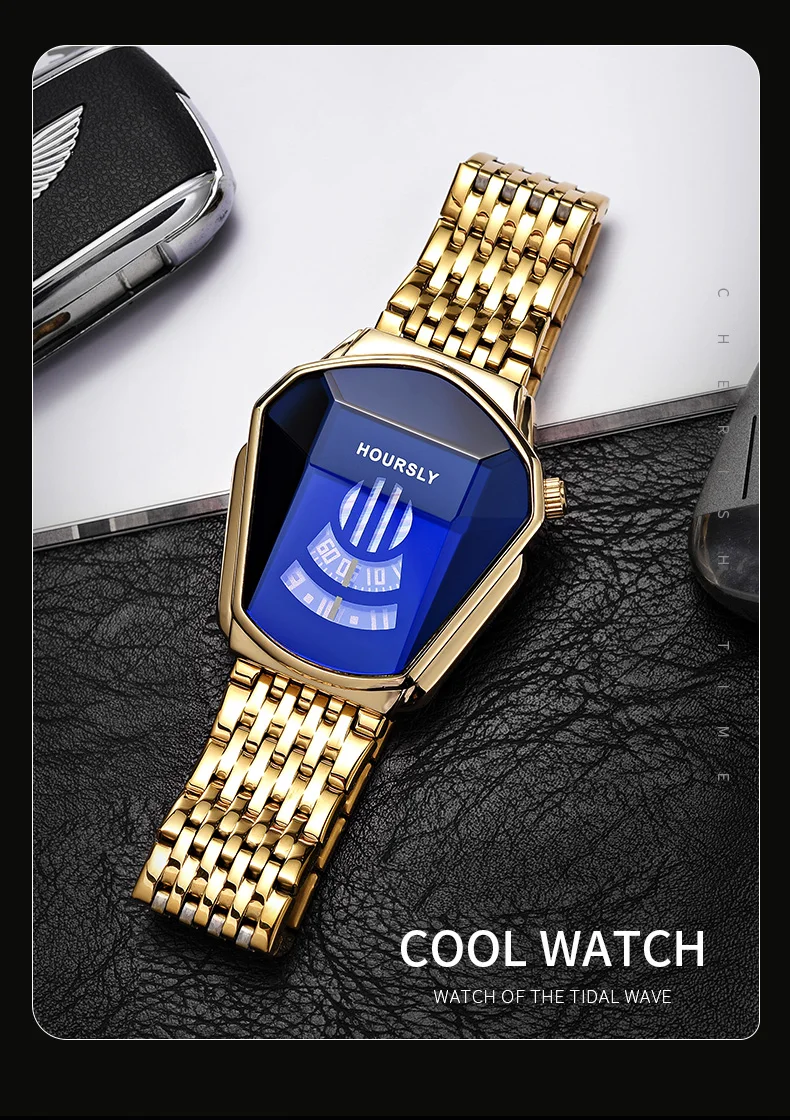 Top Trends: Top Luxury Brand Trend Cool Men's Wrist Watch Stainless Steel Technology Fashion Quartz Watch For Men 2023 Relogio Masculino Shoppable Styles - Image 3