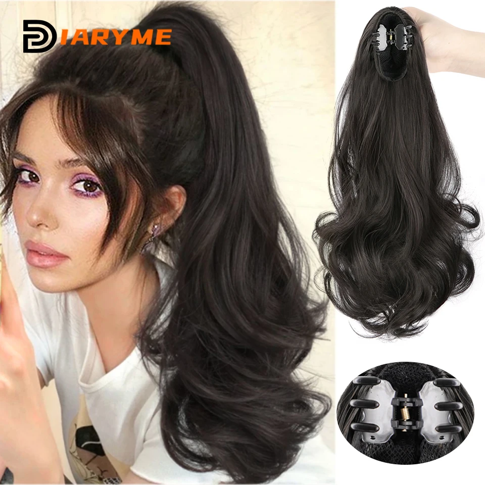 Top Trends: DM Synthetic Ponytail Hairpiece Extensions Long Pigtail Extensions Natural Long Wavy Pony Tail Hair Extension Claw Clip Ponytail Shoppable Styles