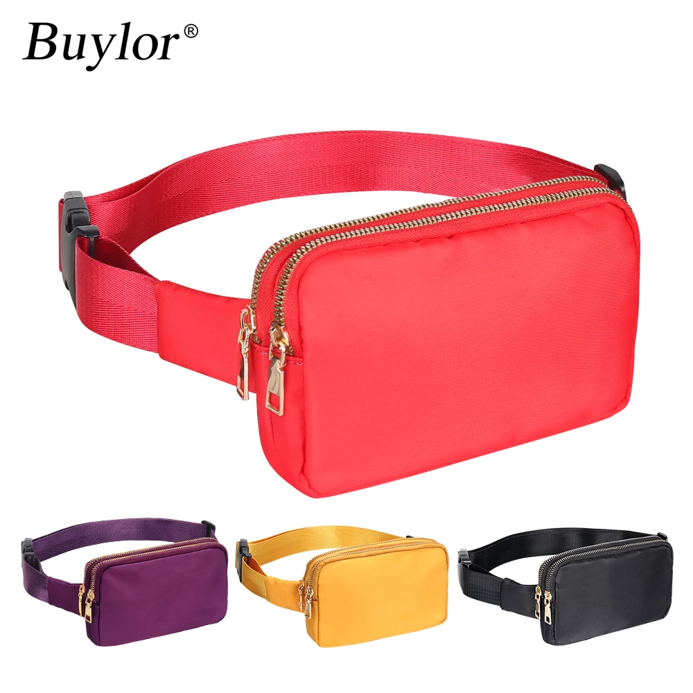 Top Trends: Buylor Women Belt Bags Fashion Waist Packs Double Pouch Designer Bum Hip Bag Shoulder Chest Pack Waterproof Phone Crossbody Bag Shoppable Styles