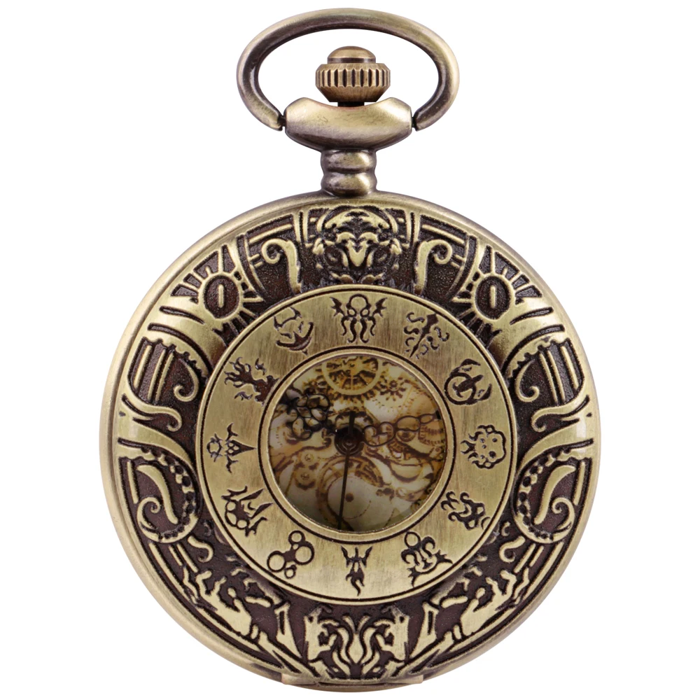 Top Trends: Vintage Charm Unisex Fashion Roman Number Quartz Steampunk Pocket Watch Women Man Necklace Pendant With Chain Gifts Shoppable Styles