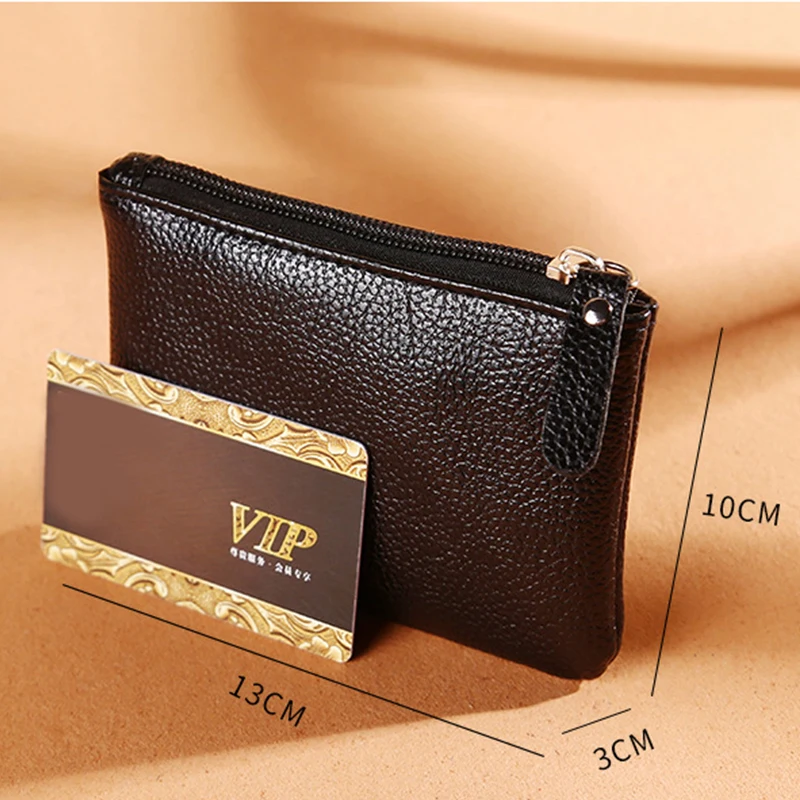 Top Trends: Women&#039;s Mini Wallets Unisex Men Coin Purse Litchi Pattern Small Bag Pu Card Holder Pocket Female Solid Color Key Bag Wallet Shoppable Styles