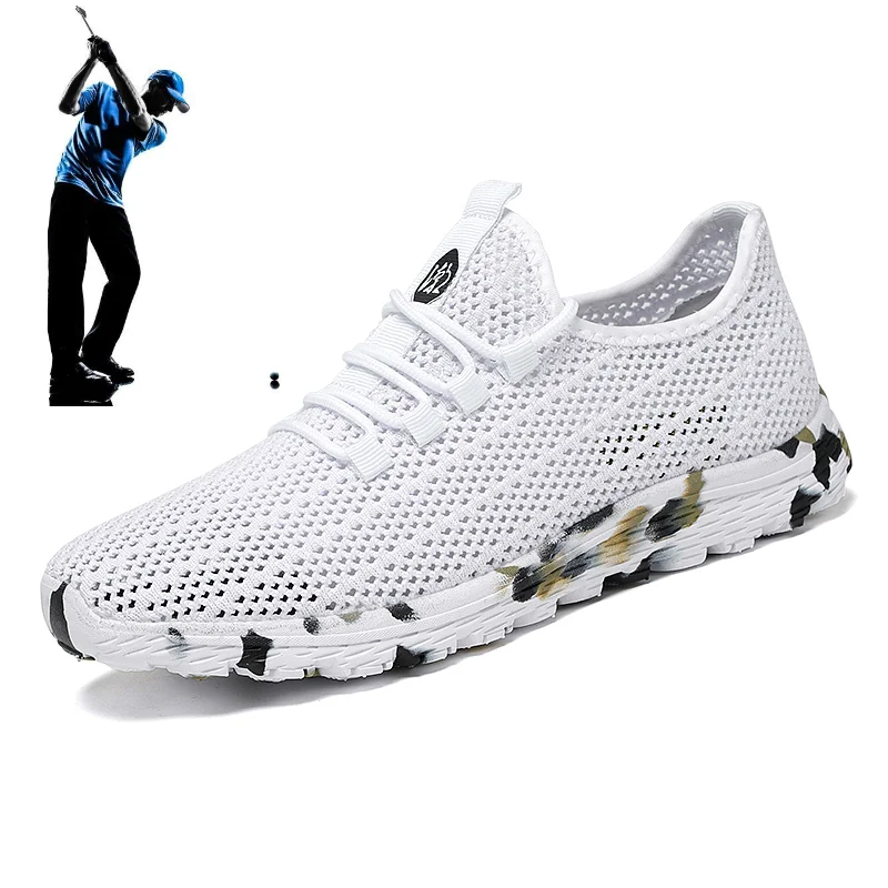 Top Trends: New Men&#039;s And Women&#039;s Outdoor Golf Sneakers Breathable Mesh Surface Trend Couple Golf Training Shoes Lightweight Golf Sneakers Shoppable Styles