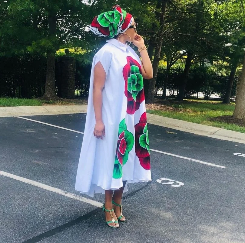 Top Trends: African Maxi Dresses For Women 2021 New Summer Print Dress Plus Size Boubou Nigerian Fashion Ankara Robes Party Clothing Shoppable Styles