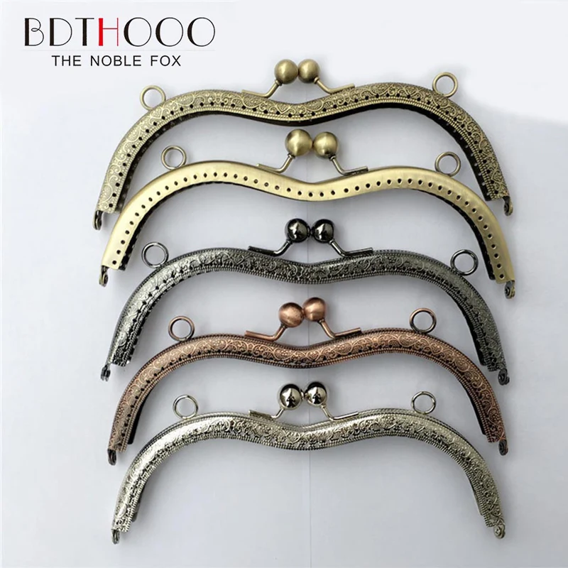 Top Trends: 10Pcs 19Cm Metal Frame Purse DIY Kiss Clasp Lock For Handbag Handle Coins Bag Accessories Fashion Shoppable Styles