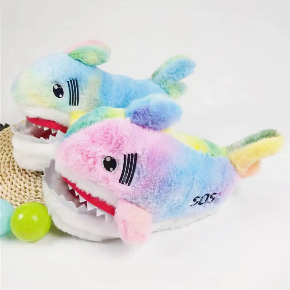 Top Trends: Shark Slippers Boys Funny Winter Shoes Unisex Couple Slippers Designer Cartoon Men Indoor Home Slippers 2022 News Animal Shoes Shoppable Styles - Image 3