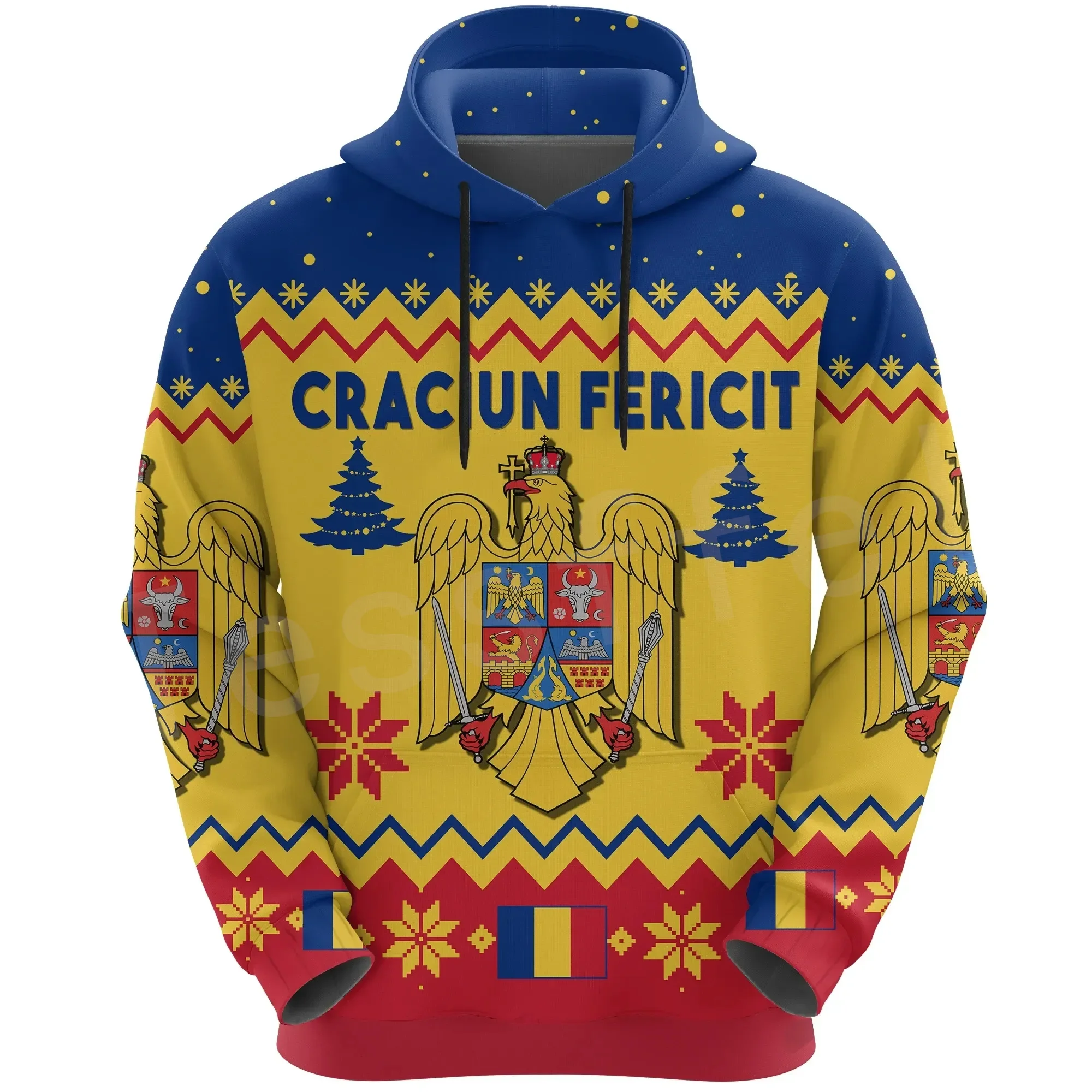 Top Trends: Tessffel NewFashion Romania Europe Country Flag Symbol Art Colorful 3DPrint Tracksuit Autumn Jacket Zipper Hoodies Men / Women F-4 Shoppable Styles