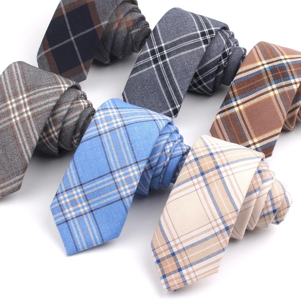 Top Trends: Fashion Cotton Neck Ties For Men Women Casual Plaid Tie For Boys Girls Suits Tie Slim Necktie For Wedding Party Gravatas Shoppable Styles