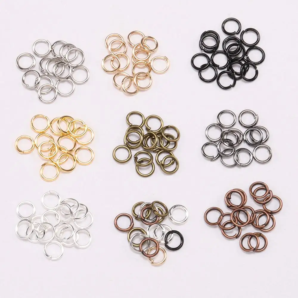 Top Trends: 50-200pcs / lot 3-20mm Open Jump Rings Rose Gold Loops Split Rings Connectors For DIY Jewelry Making Findings Diy Accessories Shoppable Styles