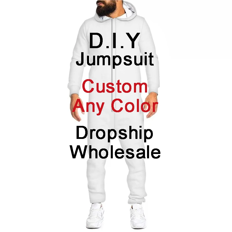 Top Trends: Custom Print Men's Jumpsuit Party Hip-hop Pajamas Zipper Rompers Oversized Clother Male Graffiti Street Style Dropship Wholesale Shoppable Styles