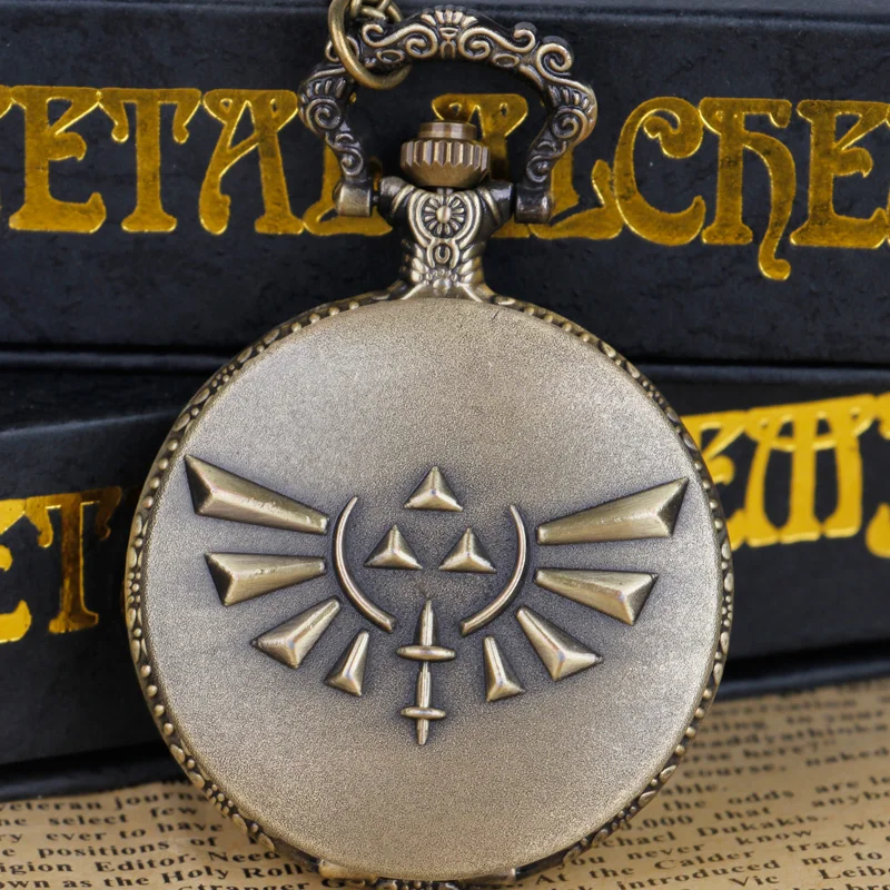 Top Trends: Hot Selling Retro Unique Logo Quartz Pocket Watch Roman Numerals Unisex Pendant Necklace Shoppable Styles