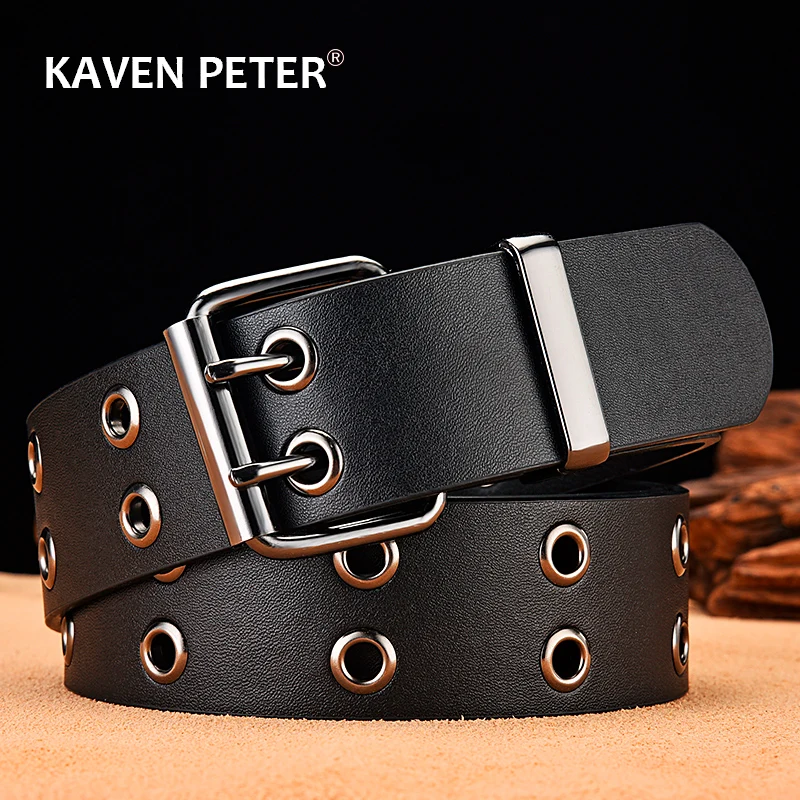 Top Trends: Fashion Metal Male Luxury Western Leather Wide Belt Buckle For Men Casual Vintage Waist Strap Pu Leather Belts 4.0 CM Waistband Shoppable Styles