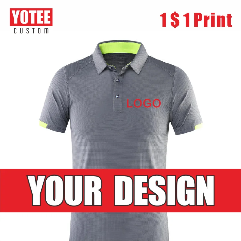 Top Trends: YOTEE 2022 Quick-Drying Polo Shirts Polo Men Custom Golf Group Personal Customized Logo Embroidery Print Unisex Style Shoppable Styles