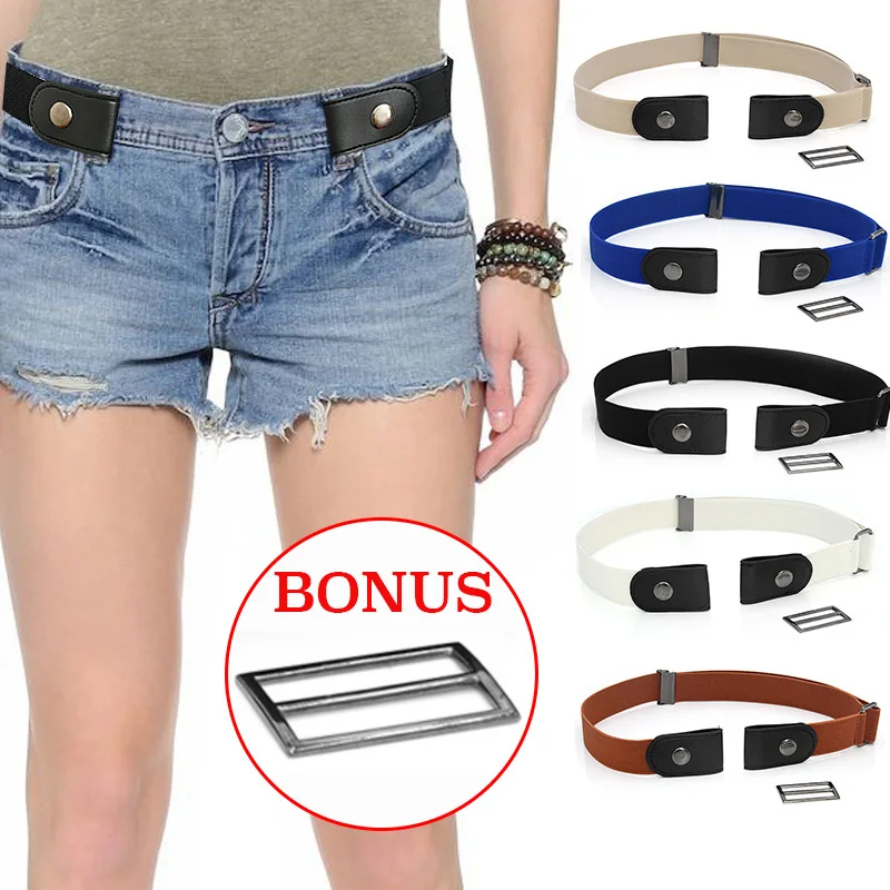 Top Trends: Easy Belt Without Buckle Elastic Belts For Women Stretch Riem Men Jeans Cintos Extensible Kids Boys Girls Cinturon Mujer Strap Shoppable Styles