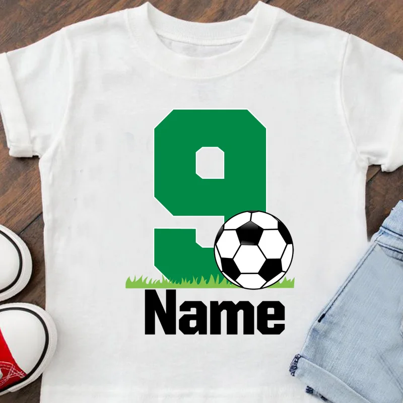 Top Trends: Family T Shirt Soccer Birthday Custom Name Design Football Shirts Kids Jerseys Boy Daddy Mommy Football Shirts Football T-shirt Shoppable Styles