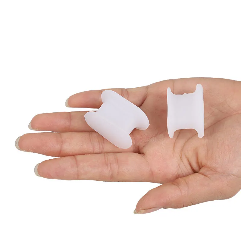 Top Trends: 2Pcs=1Pair Silicone Toe Separator Bunion Corrector Spacer Thumb Straightener Good Hallux Valgus Deformity Effect Pedicure Shoppable Styles