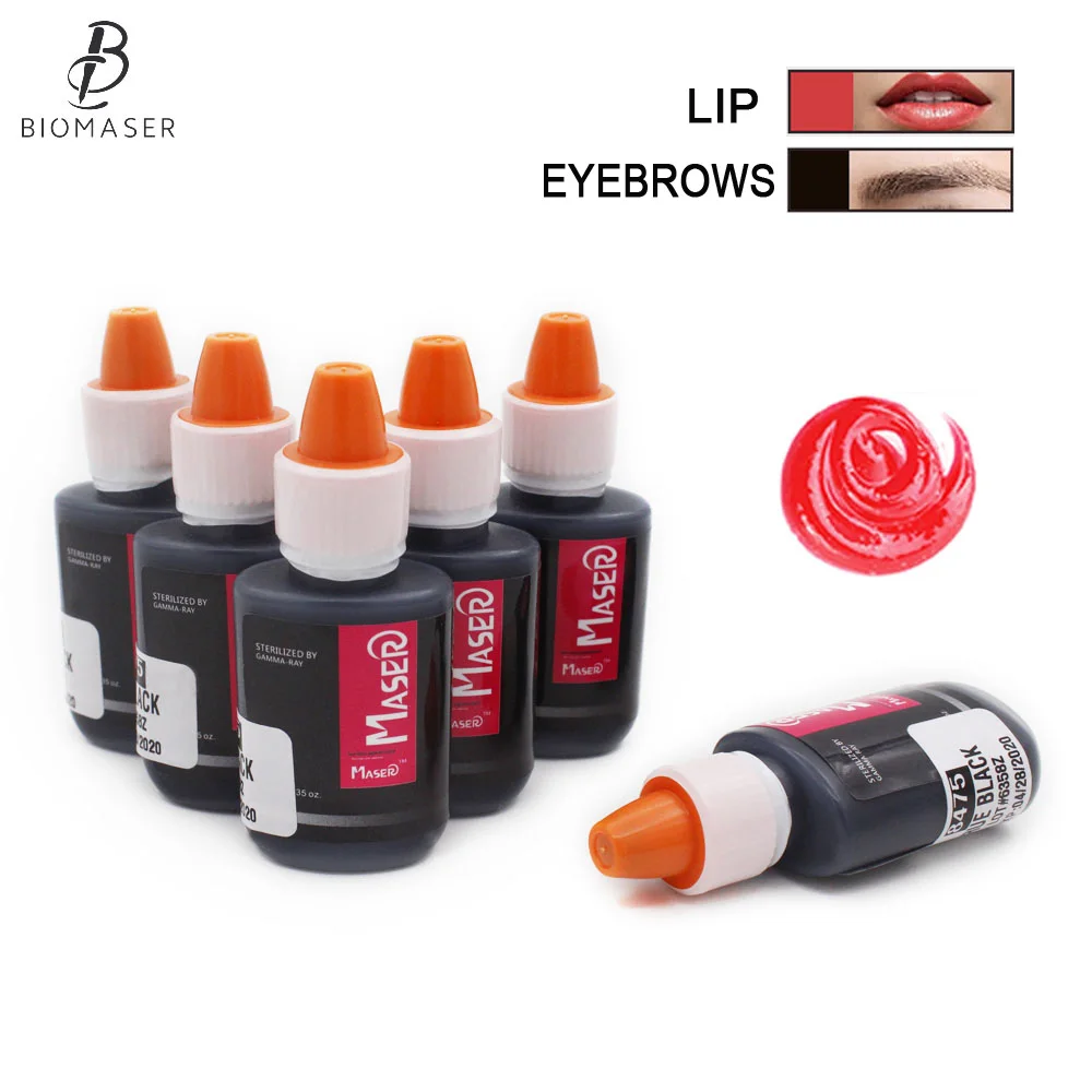 Top Trends: 10PCS Wholesale Maser Tattoo Ink Permanent Makeup Microblading Pigments For Eyebrow Eyeliner Lip Art Cartridge Tattoo Supplies Shoppable Styles