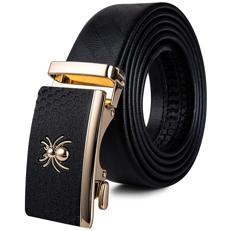 Top Trends: DiBanGu Famous Brand Box Belt Men Gift High Quality Cowhide Genuine Leather Men's Belt Fashion Gold Buckle Design Belt Automatic Shoppable Styles - Image 5