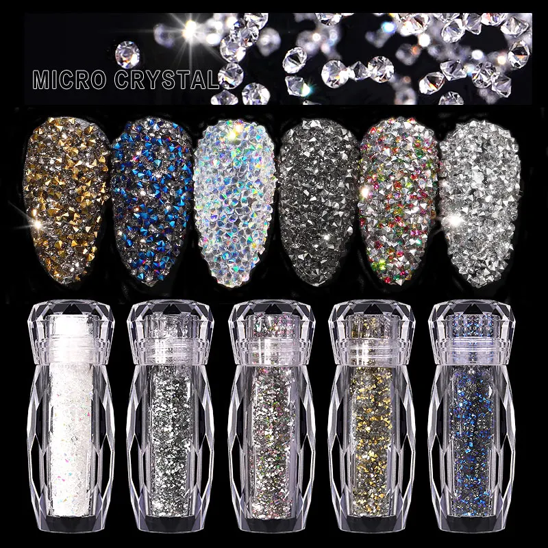 Top Trends: Symphony Glitter Caviar Nails Rhinestones Fairy Micro Crystal Beads 3D Nail Art Accessories DIY Pixie Design Manicure Decoration Shoppable Styles