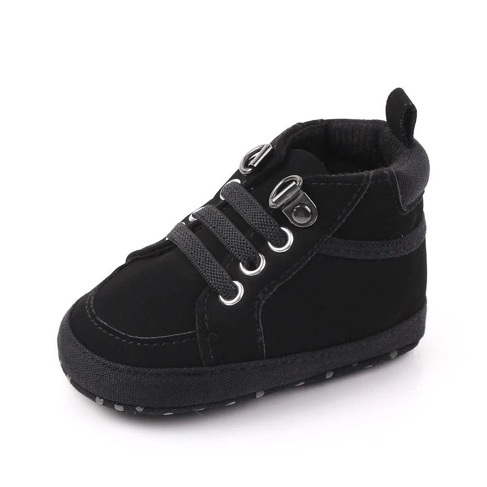 Top Trends: Fashion Brand Baby Boy Boots Shoes Soft Sole Booties Infant Anti-slip Solid PU Booty Shoes Newborn Footwear For 1 Year Old Girl Shoppable Styles - Image 6