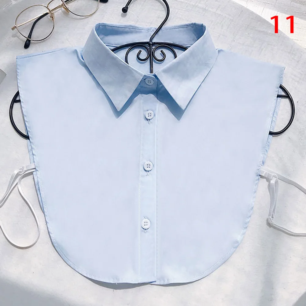 Top Trends: Women Shirt Fake Collar White Black Vintage Detachable False Collar Blouse Lapel Elastic Collar Tie Women Clothes Accessories Shoppable Styles