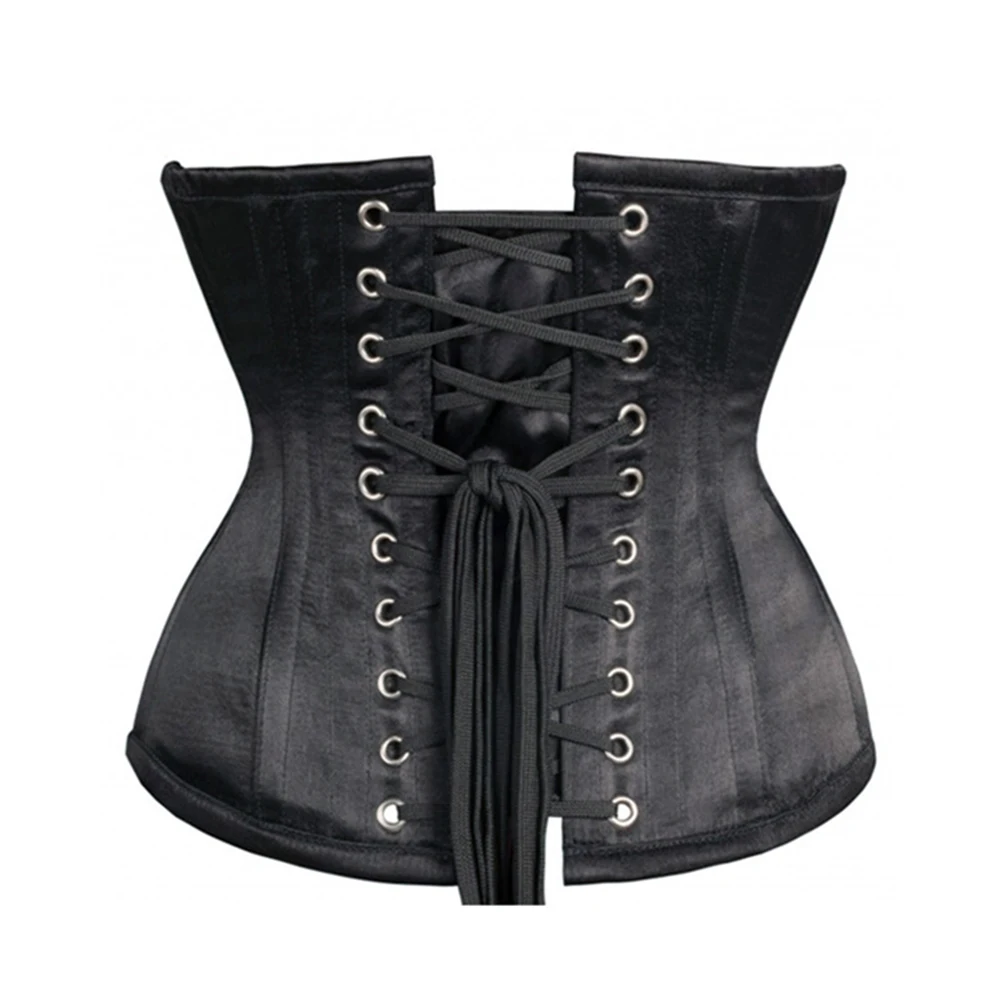 Top Trends: 14 Steel Bone Waist Trainer / Control Short Corset Women Sexy Underwear Lace Ups Shape Body Lingerie Slimming Belt Winter Bustiers Shoppable Styles