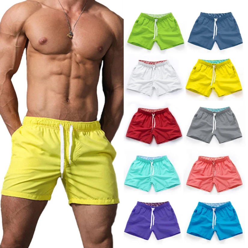 Top Trends: Casual Shorts Summer Men&#039;s Beach Shorts Fitness Training Pants Breathable Pockets Boardshorts Surf Male Clothing Shoppable Styles