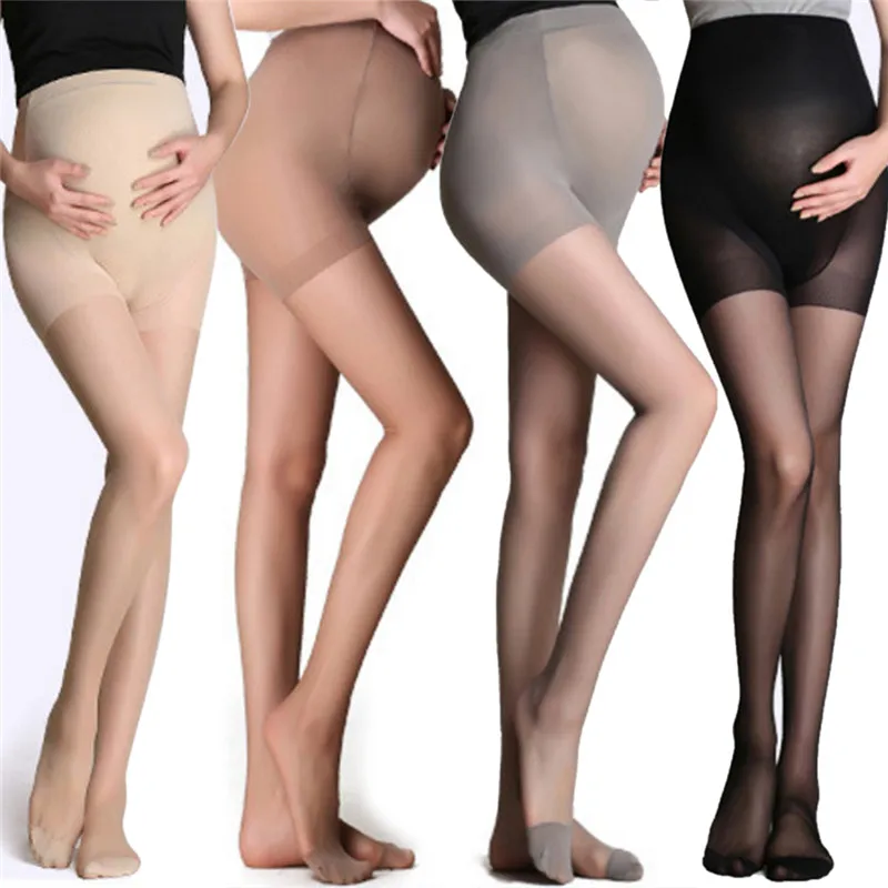 Top Trends: Adjustable Ultra Thin Tights Stockings High Elastic Leggings Ummer Maternity Pregnant Women Pregnancy Pantyhose Shoppable Styles