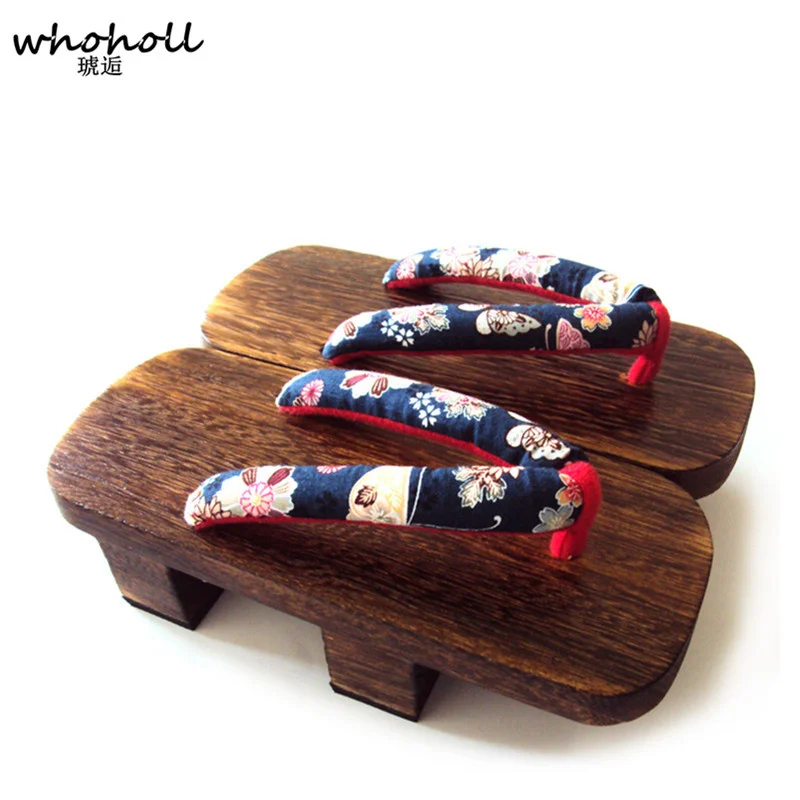 Top Trends: WHOHOLL Geta Man Women Sandals Wooden Cosplay Costumes Shoes Japanese Geta Clogs Shoes Flip-flops Two-teeth Platform Sandals Shoppable Styles