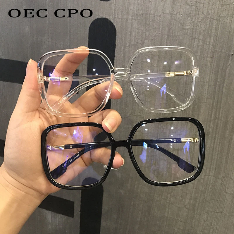 Top Trends: Classic Vintage Sunglasses Women Oversized Square Plastic Frame Luxury Brand Designer Clear Grey Pink Lens Shades Oculos O523 Shoppable Styles