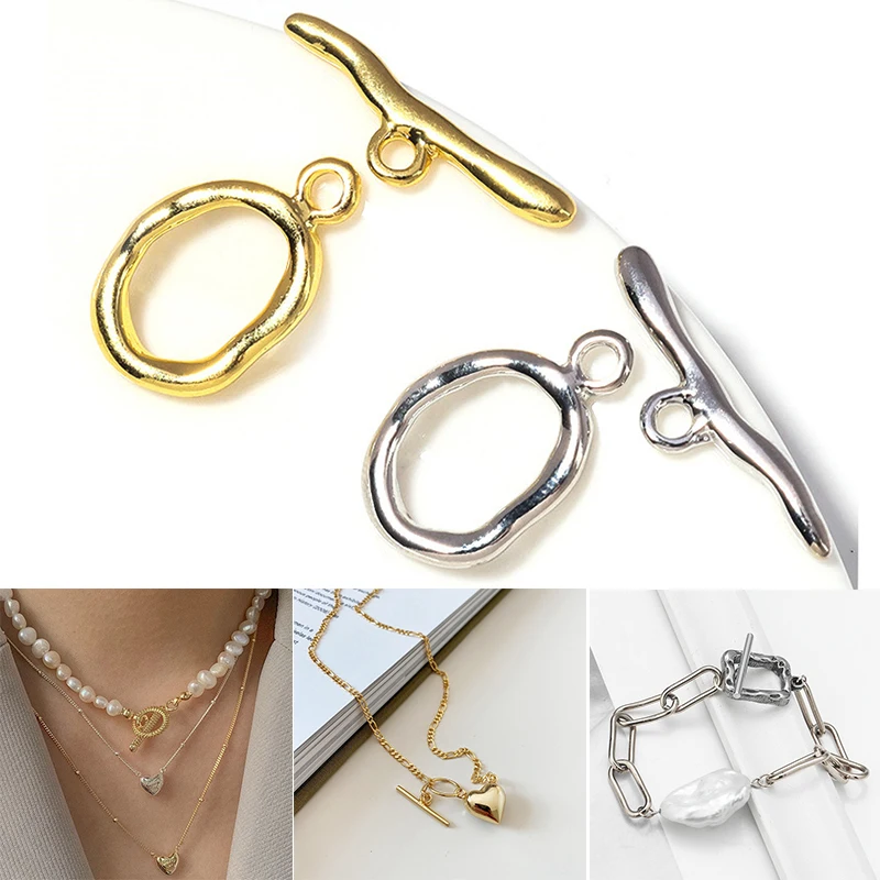 Top Trends: New Irregular Curved OT Clasps Toggle Clasps Connectors For Bracelet Necklace Crafts Making Jewelry Making Supplies Wholesale Shoppable Styles