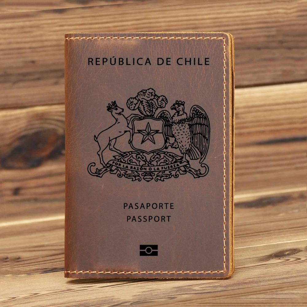 Top Trends: 100% Genuine Leather Chile Passport Cover Cowhide Leather Funda Porta Pasaporte Mujer Full Grain Portapasaportes Shoppable Styles