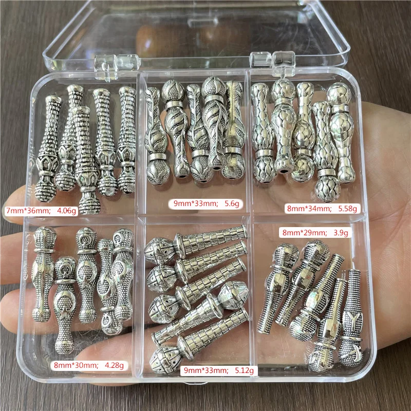 Top Trends: JunKang Boxed 5-9mm Metal Alloy Turkish Saudi Rosary Jewelry Connector DIY Making Muslim Islamic Tassel Jewelry Accessories Shoppable Styles