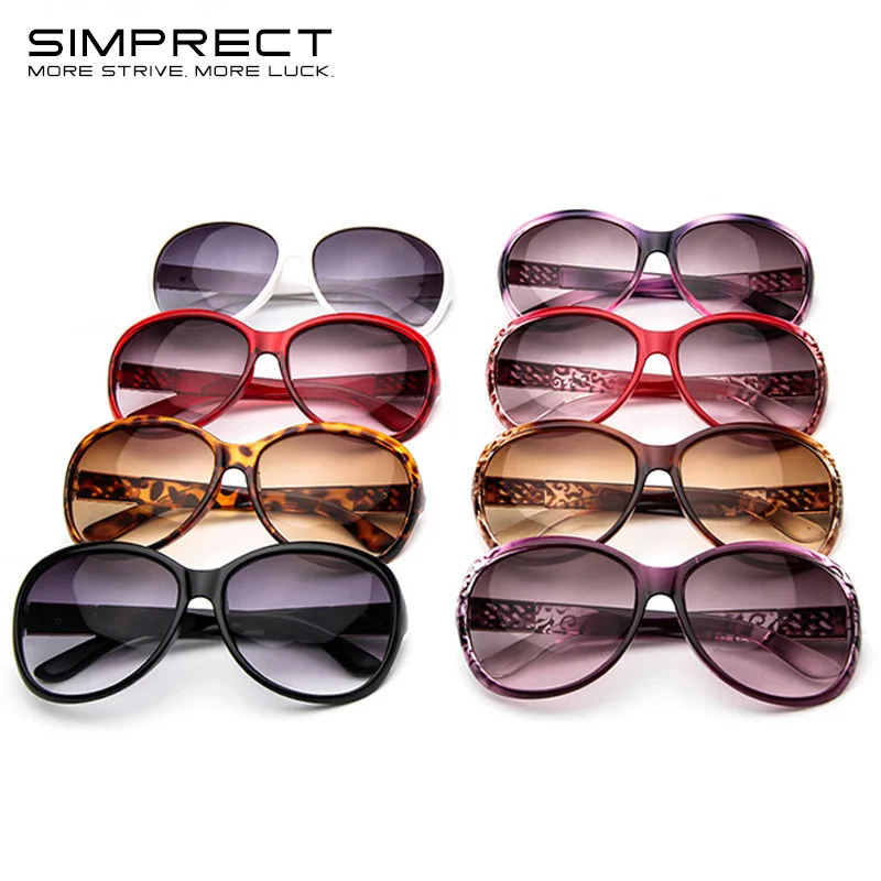 Top Trends: SIMPRECT Round Sunglasses Women 2023 UV Protection Oversized Sun Glasses Luxury Brand Designer Quality Vintage Shades For Women Shoppable Styles - Image 3