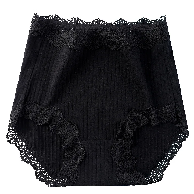 Top Trends: 100KG Extra Large Plus Size 4XL Panties Lace Sexy Underwear Women's High Waist Seamless Breathable Soft Triangle Shorts Briefs Shoppable Styles - Image 5