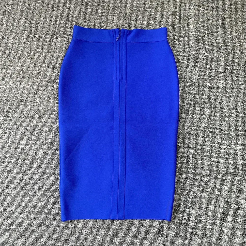 Top Trends: High Quality Women New Rayon Bandgae Skirt Elegant Pencil Skirt Celebrity Sexy Club Party Wear Vintage Vestios Shoppable Styles - Image 3