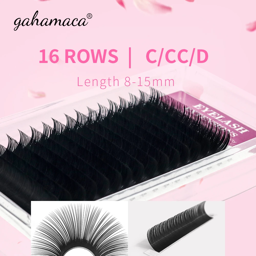 Top Trends: GAHAMACA Individual Russian Volume Eyelashes C CC D Natural False Eyelashes Mink Classic Eyelash Lash Extension Cilia Shoppable Styles