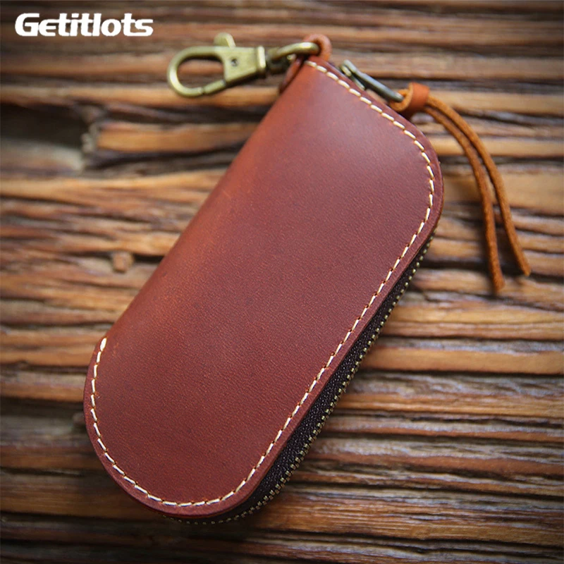 Top Trends: Leather Housekeeper Keychain New Key Holder Zipper Ring Key Pouch Case Cover Keys Bag Organizer Key Chain Wallet Purse Keychain Shoppable Styles