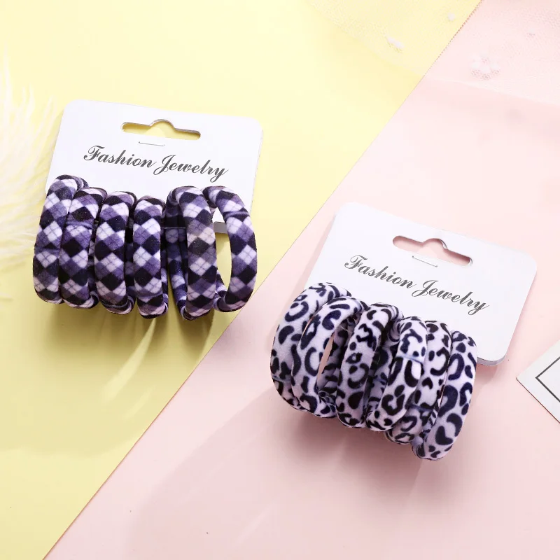 Top Trends: 6PCS / Pack Scrunchie Gum For Hair Rubber Bands Ponytail Holder New Women Print Cotton Elastic Hair Bands Fashion Hair Accessories Shoppable Styles - Image 2