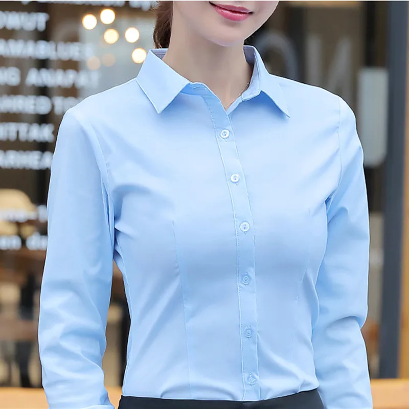 Top Trends: Women Shirts Blouses Women White Shirt Long Sleeve Blouse Female Tops OL Basic Shirt Blouses 2023 Fashion Elegant Woman Clothing Shoppable Styles