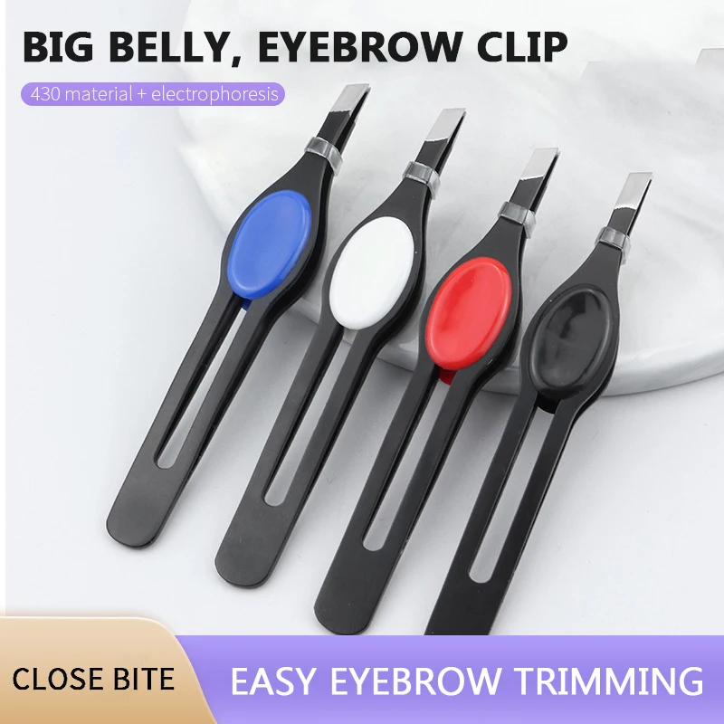 Top Trends: 1PC Eyebrow Tweezer 5 Colors Hair Beauty Fine Hairs Puller Stainless Steel Slanted Eye Brow Clips Removal Makeup Tools Shoppable Styles