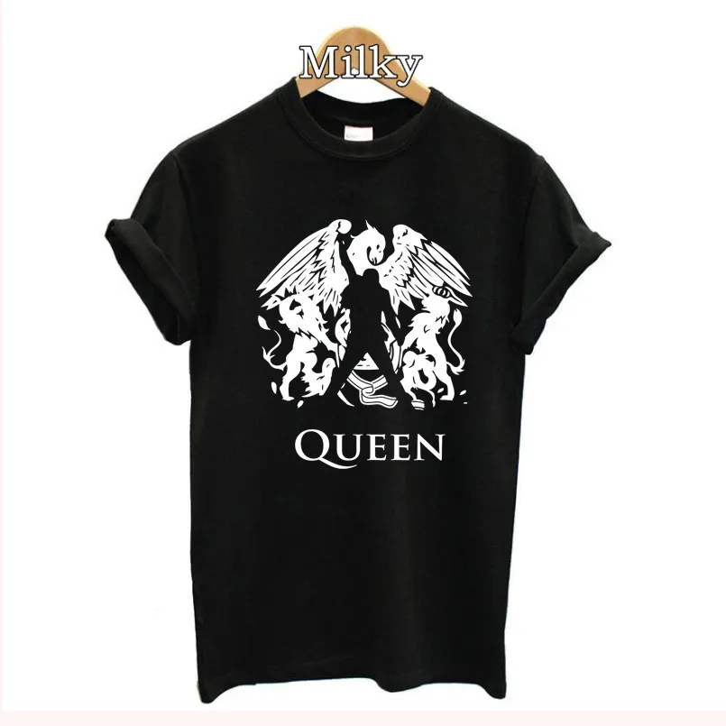 Top Trends: Tshirts Queen Band Graphic Tees Women Printing T Shirt Freddie Mercury Summer Aesthetic T-shirt Gift For Lady Girl Tops Tee Shoppable Styles