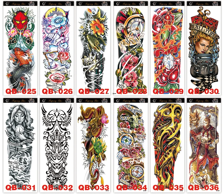 Top Trends: Large Arm Sleeve Tattoo Clock Rose Cross Dragon Waterproof Temporary Tatto Sticker Poker Snake Body Art Fake Tattoo Women Men Shoppable Styles - Image 3