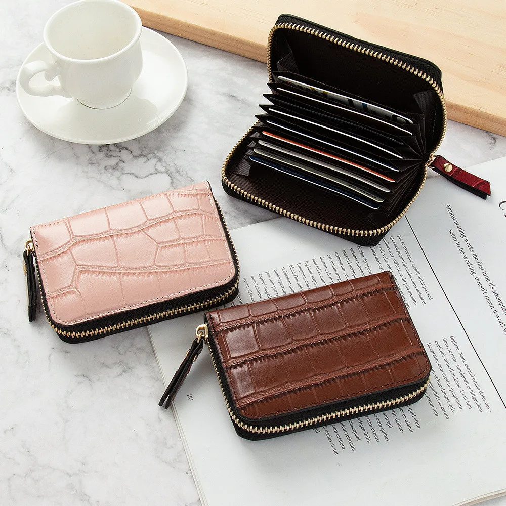 Top Trends: Business Card Holder Men Pu Leather Credit Card Wallet Bag Women Id / Bank Card Case Coin Purse Passport Cover Carteira Feminina Shoppable Styles