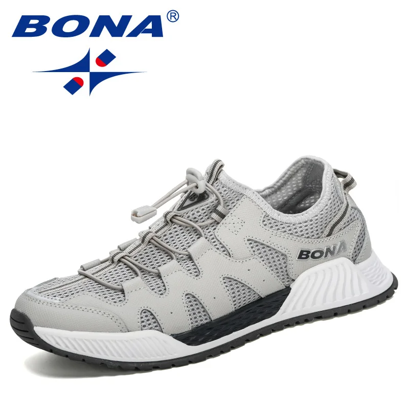 Top Trends: BONA New Designers Mesh Running Shoes Men 46 Large Size Sneakers Walking Jogging Casual Shoes Man Athletic Fotwear Trendy Shoppable Styles