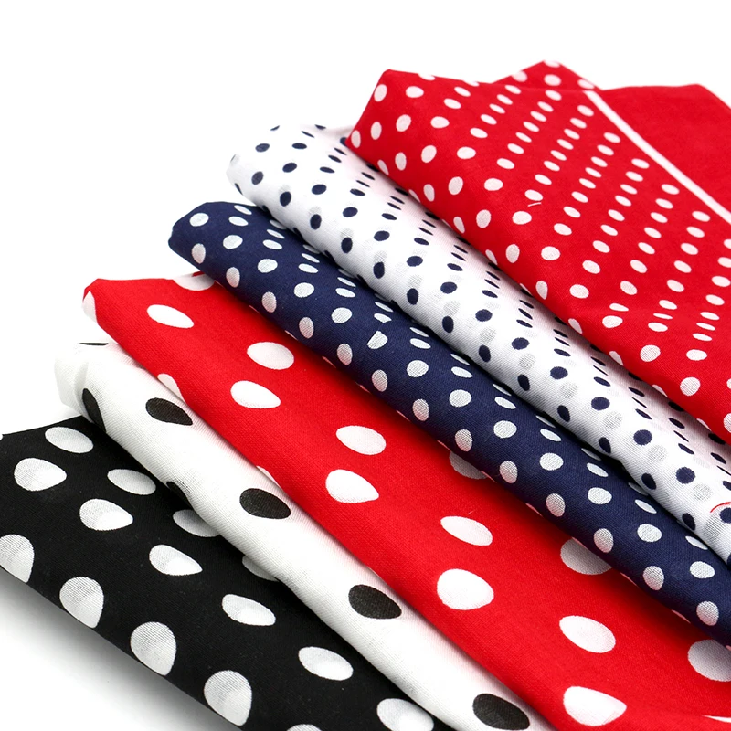 Top Trends: Basic Red / White / Black / Navy Dot Printing Bandanas Scarf Women / Girl Headband Headwear Headscarves Hair Bands Shoppable Styles