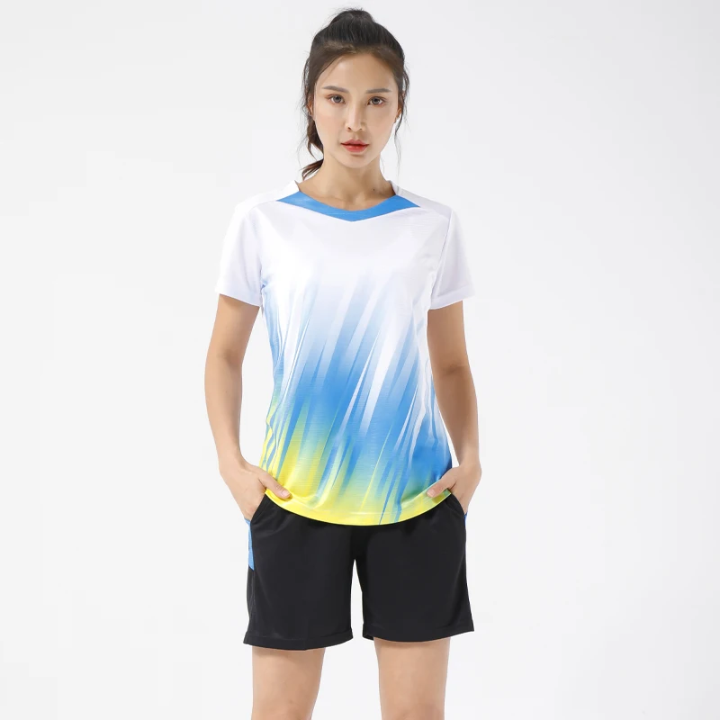 Top Trends: Badminton Shirt Shorts Team Sportswear Uniforms Women Running Training 2pcs Fitness Exercise Breathable Table Tennis Sets Shoppable Styles