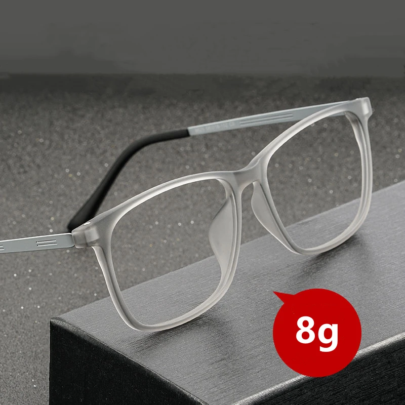 Top Trends: Men&#039;s Titanium Eyeglasses Frame Ultralight Myopia Glasses Full Frame Comfortable Large Size Square Optical Glasses Frame 9825 Shoppable Styles